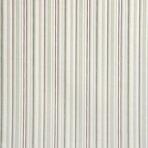 DéVa Dekostoff Lilly OC grün gestreift in 1,6m Breite (METERWARE) - Baumwollstoff Stoff aus 95% Bio-Baumwolle