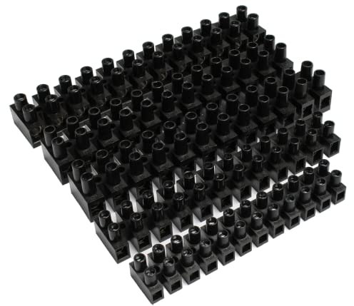 Schneider Elettrico Thorsman IMT220825 Morsettiere Nero Set di 5 Blocchi Connettore Elettrici, 5 A, 10 A, 15 A, 30 A, 12 Vie Connettori Elettrici Strisce