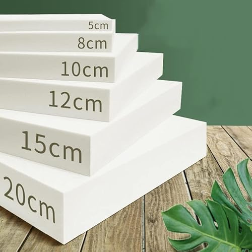 Premium High Density Foam for Seat Cushion,Sofa Upholstery Foam Padding Replacement,Chair Pad Bench Armchair Couch Seat Pads,Floor Mattress