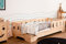 smartwood Kinderbett 70x140 Montessori Bett mit Rausfallschutz & Lattenrost - Kiefernsperrholz mit FSC-Zertifikat - für Jungen und Mädchen - Einfache Montage - TILA 1L
