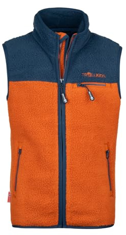 Trollkids Kids Hemsedal Vest 164, cinnamon