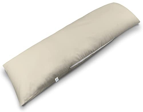 ekmTRADE Seitenschläferkissen 40x145cm Langkissen ergonomisches Schlafkissen, erholsamen Schlaf optimale Druckentlastung, Körperanpassung, für Schwangere, Stillende & Allergiker (8, Kissen mit Bezug)