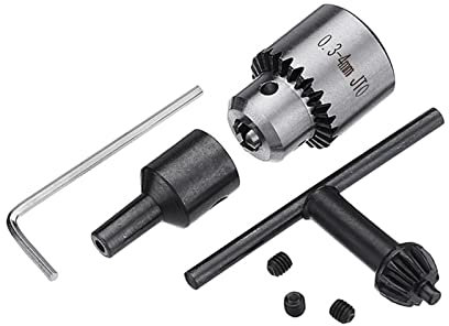 BMINO 0,3-4 mm hoher Kohlenstoffstahl-Mini-elektrischer Bohrfutter Jto. Verjüngung for 5-mm-Schaft-Verbindungsstange for 775 motorische Mini-Drehmaschine Futter