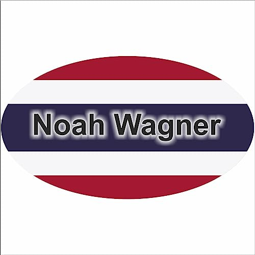 Kiwistar Klebeetiketten - Aufkleber - Fahne - Flagge - Thailand - 10x6,6 cm - mit Wunschtext - Name - personalisiert - Namensaufkleber - Autoaufkleber - Racing