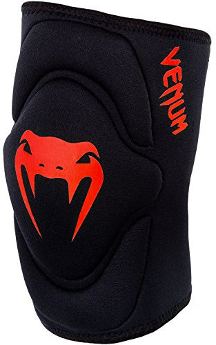 Venum VENUM-0178-100-N-XL Rodillera de Gel, Adultos Unisex, Negro/Rojo, XL