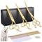 Purple Dragon 8 Hundescheren Set Profi 3 in 1 Fellschere Set für Hunde -Golden Hundeschere Set Gerade, gezahnte und gebogene Scheren sind enthalten Für Hunde für Katzen Und Andere Tiere