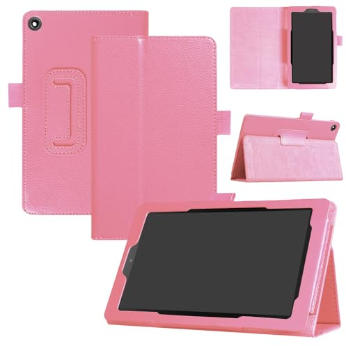 Qiaogle Tablet Hülle für Sony Xperia Tablet Z2 10.1 - [HXA10] Pink Solid Color Geschäfts Lederhülle Schutzhülle Klapphülle mit Ständer