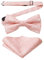 Enlision Fliege Herren Rosa Anzug Fliegen Mit Einstecktuch Paisley Vorgebunden Schleife für Hochzeit Party Abend