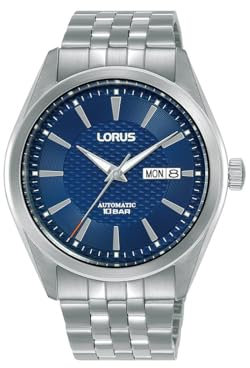 LORUS Herren Analog Automatik Uhr mit Edelstahl Armband RL485BX9