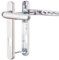 Hardver UPVC Front Door Chrome Handle Set, 92mm PZ 122mm, Double Glazing, Patio, PVC Chrome Composite Door Handles