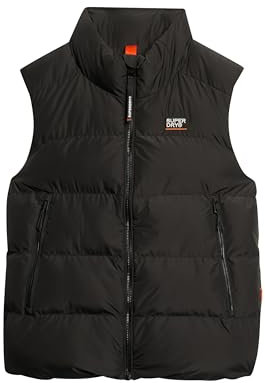 Superdry Damen Sports Steppweste Schwarz 40