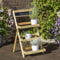 Blumentreppe Holz Blumenregal Gartenregal Blumenständer Pflanztreppe Blumenbank