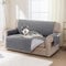 BellaHills Wasserdicht Sofaüberzug Übergröße 2 Sitzer (51x140cm), Waschbar Sofaüberwurf für Kinder, Weicher Möbelschutz Couchbezug mit Gummiband, Grau