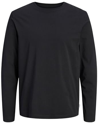 JACK & JONES Male Langarm-T-Shirt Einfarbig Langarm-T-Shirt