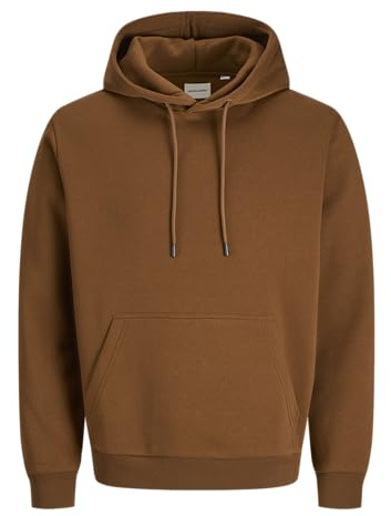 JACK & JONES Male Kapuzenpullover Plus Size Einfarbig Kapuzenpullover