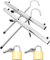 Hunmor SafeClamp Leiterklemme, Van Leiterklemmen, Leiternhalter für Dachträger, Leitersicherung Lieferwagen Ladder Clamp, 2 Stück