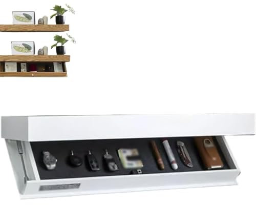 YITAIYUAN Designer-Regal mit Geheimfach, Modernes Schwimmendes Regal, Ideal für Wohnzimmer oder Büro