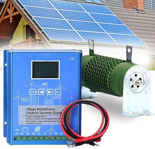 Dfdieratve 16000 W 18000 W 20000 W Wind-Solar-Hybrid-Laderegler mit LCD-Anzeige, 12 V 24 V 48 V, Mppt, Windturbinen-Solarpanel, für Windturbinengenerator-Ladegerätbatterie,24V/20000W