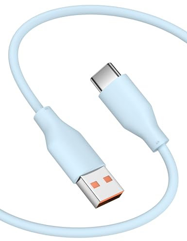USB C Charger Cable 1m for Xiaomi 120W Turbo Charging Type C Cable HyperCharge USB A to C Cord USBC Data Lead for Mi 15 14T 13T 12T 11T Redmi Note 14 13 12 11 10 Pro A3 14C POCO X7 F7 X6 F6 Pro blue