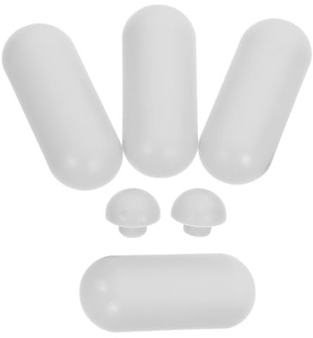 PartyKindom 8pcs Universal Toilet Seat Buffers and Plastic Cover Bumpers Set Grey Toilet Seat Pads and Stoppers for Bathroom and Bidet Replacement Cushioning