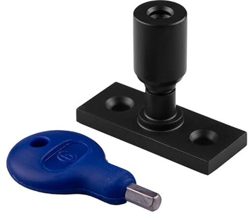 Kooples Hardware Locking Casement Stay Pin – Secure Window Stay Fixing with Locking Feature – Durable Pin for Timber Frames (Matt Black)