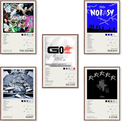 generisch Stray Poster Kids Album Cover Limited Edition Leinwand Posters (Set of 5) Unframed 8in x 12in(20x30cm)