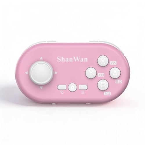 ShanWan Mini Anki Controller kompatibel mit Android, iOS, iPad, PC, PS4 & Switch, frei konfigurierbare Tasten, driftfreie Hall-Joysticks, 6-Achsen-Gyroskop für Bewegungssteuerung
