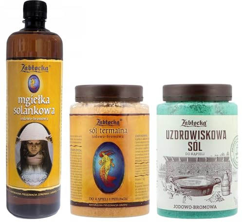 Zabłocka Uzdrowiskowy Kochsalz-Set, 950 ml, Thermalsalz, 1 kg, Thermalsalz, 1,2 kg, Bäder, Inhalationen, Entspannung, Regeneration