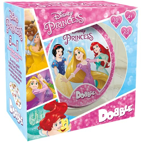 Asmodee | Dobble Disney Princess | Card Game | Ages 6+ | 2-8 Players | 15 Minutes Playing Time
