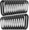 STURME 2 Aluminium D Ring Karabiner Clip Kleiner Schlüsselbund Karabiner Clip Set Outdoor Camping Mini Lock Karabinerhaken Schlüsselanhänger Langlebig Verbessert 24 PCS