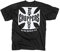 West Coast Choppers Men T-Shirt OG Classic, Color:Black/White, Size:XL