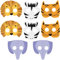 Wild Adventures Animal Safari Paper Masks (24cm x 30cm) - Fun & Colorful Party Accessory - Perfect for Parties & Events - 8ct