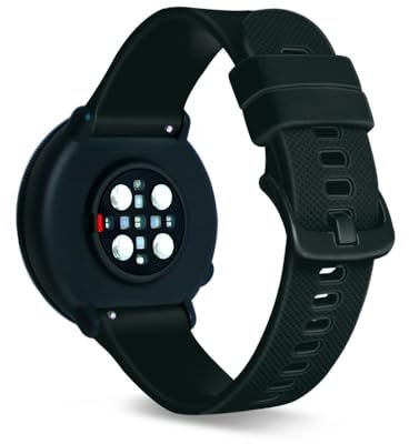 SeaFicco Armband Kompatibel mit Polar Unite/Ignite/Ignite 2 /Ignite 3 /Pacer, Universal 20mm Uhrenarmband Silikon Ersatzband Sport Armbänder Fitness Wechselarmband Zubehör (Schwarz)