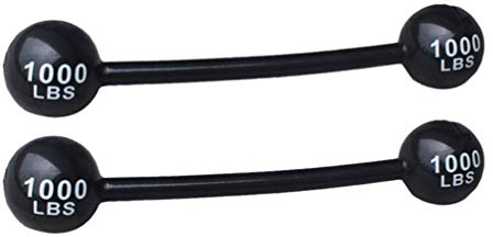STOBOK 2PCS Aufblasbare Barbell Hantel Strongman Kostüm Spielzeug Karneval Circus Big Top Party Foto Prop Dekoration Gefälschte Gewichte für Kinder Erwachsene Phantasie Kleid Sport