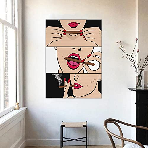 CloudShang Pop Gemälde Poster Black Roller Smoker Wall Andy Warhol Prints Wohnheim Zimmer Dekor Retro Vintage Themen Home Office Apartment Wand J19059 30x40cm/Kein Rahmen