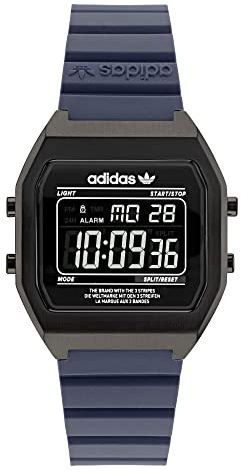 adidas Uhr 3, Schwarz/Marineblau, Einheitsgröße, Modern