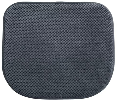 PAGGED Grey Foam Seat Cushions Kitchen Chairs Pads for Dining Chairs Non Slip Office Seat Cushions Washable U Shaped Soft Thick Large Metal Wooden Chair Cushions,17 x 15