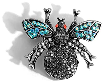 Cartoon Tier Insekt Strass Brosche Käfer Kragennadel Brosche Damen Kleidung Pin Schal Clip Zubehör Geschenk
