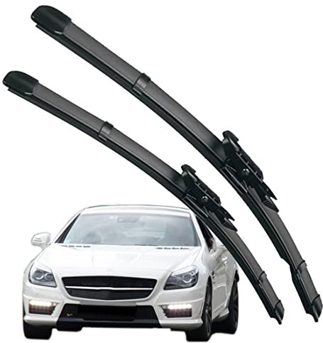QHYTL Scheibenwischer Für Auto Scheiben Wiper Blades Für SLK Class R172 2011-2016 Wischerblatt Vorne Wischblätter Gummi Windshield Wipers 22 22 fit Pinch-Tab Arme