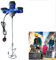 Portable Concrete Mixer Machine, 2600W Electric Handheld Cement Paddle Mixer, Professional Stirring Tool with 6 Gear Speed