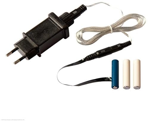 Hellum adaptateur de batterie, adaptateur secteur 3V Remplacement de la batterie pour piles AAA, piles AAA x 3 Dummys remplacement bloc d'alimentation avec 1,8m cordon d'alimentation 150841