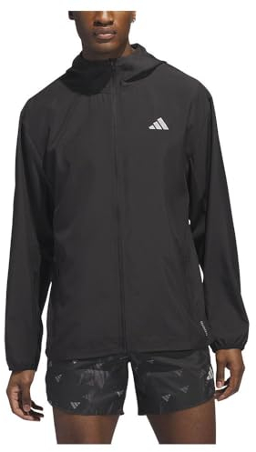 adidas Homme Run It Stripes Jacket, Black, M