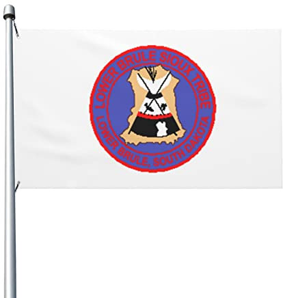 Flagge des Stammes der Lower Brule Sioux, 90 x 150 cm, Dekoration für den Außenbereich, leichtes Banner, für Zuhause, Party, Hof, 3 x 5 Flaggen