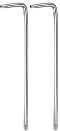 QUARKZMAN 2Stk T25 Manipulationssicher Torx Stern Schlüssel Bit Schraubenschlüssel L Form 5.12 Langarm Hohe Karbonstahl Hand Werkzeug für Automobil/Alltägliche Reparaturen