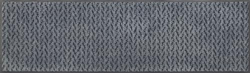 wash+Dry Fußmatte Duo Denim 35x120cm, innen und außen, waschbar, Blau