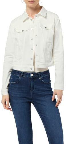 Comma Verkürzte Jeansjacke aus Baumwollmix