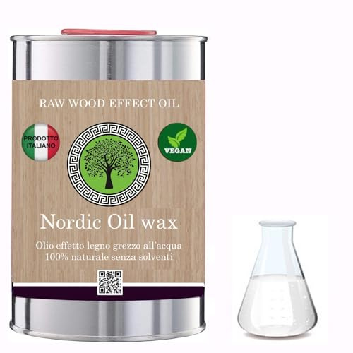 NORDIC-OIL NORDIC OIL WAX puro 100% Legno Parquet naturale grezzo NATURAL OIL VEGAN (2 LITRI)