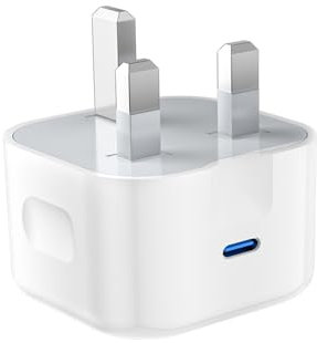 Charger For iPad Pro 12.9 11 2nd 3rd 4th 5th 6th Generation/Air 2 3rd 4th 5th/Mini 2 3 4 5 6/iPad 4th 5th 6th 7th 8th 9th 10th Charger Plug, 20W USB C Charger Plug Type C Fast PD Adapter Mains UK Plug