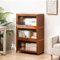 Vitrine mit Acryl-Schranktür,Curio-Schrank,Sammlervitrine Stehend Standvitrine Glasvitrine,natürlicher Bambusrahmen Flip-Schranktür-Design,versiegelt und staubdicht,mehrere Größen 3th-70*32*106CM B