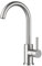 FORIOUS Wasserhahn Küche, Mischbatterie Küche, Küchenarmatur mit 360°Drehbar, Spülenarmatur mit Einhebel für 1 Loch, Edelstahl